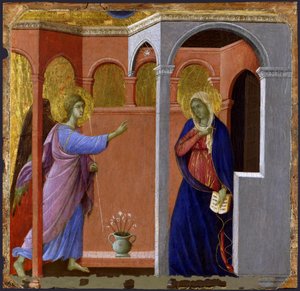 Die Verkündigung von Duccio di Buoninsegna