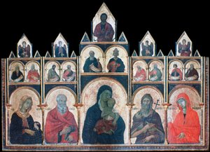 Die Heilige Jungfrau mit dem Christkind und Heiligen, um 1278-1318