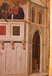 Die Versuchung im Tempel (Detail) von Duccio di Buoninsegna
