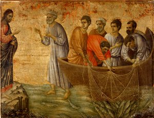 Die zweite wundersame Sünde: die Erscheinung Christi vor den Aposteln am See Tiberias