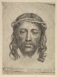 Gesicht von Christus auf dem Schleier der Heiligen Veronika, 1735 von Dudesert