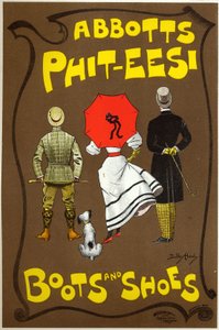 Abbots Phit-ees, Stiefel- und Schuhgeschäft, London von Dudley Hardy