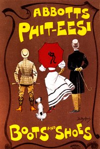Abbotts Phit-Eesi Stiefel und Schuhe, ca. 1887-1922 von Dudley Hardy