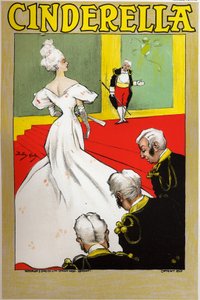 Märchen. Aschenputtel. Plakat für eine Show in London, England, ca. 1890 von Dudley Hardy