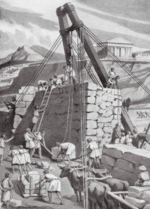 Wiederaufbau der Mauern von Athen, 393 v. Chr. von Dudley Heath