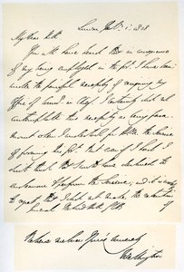 Brief vom Herzog von Wellington an General Rowland Hill, 1. Februar 1828 von Duke of Wellington