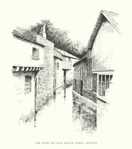 Der Fluss Hiz von der Bridge Street, Hitchin von Duncan Moul