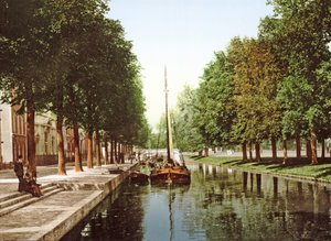 Segelbarge auf dem Prinzessengracht in Den Haag von Dutch Photographer