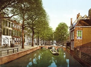 Blick auf einen Kanal in Den Haag von Dutch Photographer