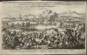 Eine Schlacht mit der Armee von Wilhelm III. von Dutch School