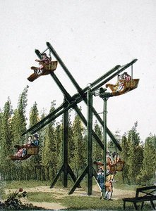 Ein Riesenrad, aus 