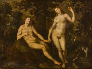 Adam und Eva im Garten Eden, ca. 1590-1610