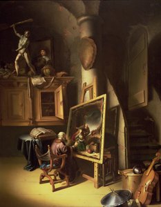 Ein Künstler in seinem Atelier, 1635