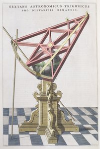Astronomischer Sextant von Tycho Brahe aus einem Atlas von Joan Blaeu, Amsterdam, 1665 von Dutch School