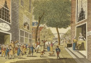Kinder kommen aus der Schule, 1812 von Dutch School