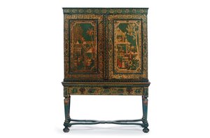 Sammlerschrank auf Ständer, ca. 1700-30 von Dutch School