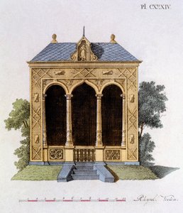 Design aus dem Magazin der Gartenschätze von G. van Laar, veröffentlicht 1802 von Dutch School