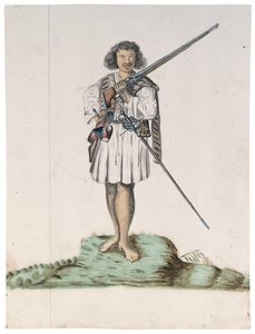Zeichnung aus einem Album von Einheimischen aus Brasilien, Afrika, Persien und Ostindien