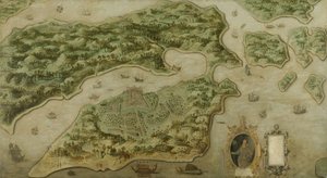 Fort Victoria auf der Insel Amboina, 1617 von Dutch School