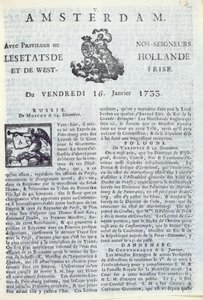 Titelseite von La Gazette d