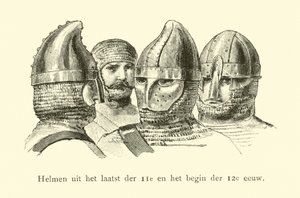 Helme des späten 11. und frühen 12. Jahrhunderts von Dutch School
