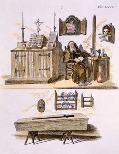 Illustration aus dem Magazin der Gartenschätze von G. van Laar, veröffentlicht 1802 von Dutch School