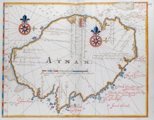 Insel Aynam (Hainan) in der Nähe der S.W. Küste Chinas. von Dutch School