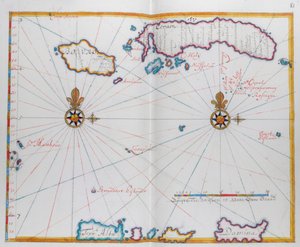 Karte von Bouro und Ceram (Seram), Indonesien
