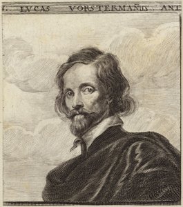 Porträt von Lucas Vorsterman von Dutch School