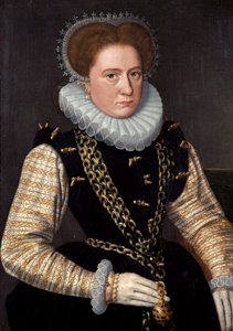 Porträt einer Dame in spanischer Tracht, ca. 1585 von Dutch School