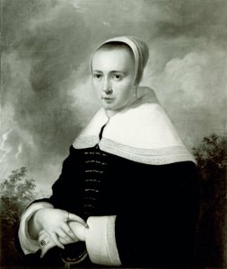 Porträt einer Frau von Dutch School