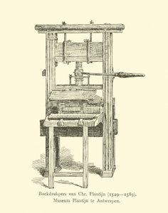 Druckerpresse von Christophe Plantin von Dutch School