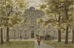 Großes niederländisches Anwesen, Mitte des 18. Jahrhunderts von Dutch School