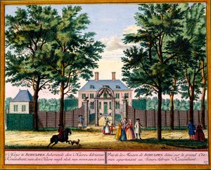 Ansicht des Schulpen-Hauses, aus Het Zeganpralent Kennemerlant von Hendrick de Leth und Matthias Brouerius Van Nidek, veröffentlicht ca. 1700-30 von Dutch School