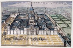 Ansicht des Madrider Escorial, ca. 1662-5