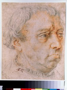 Männergesicht (Porträt eines Mannes) von Dutch School