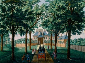 Haus Westerhout, aus Het Zeganpralent Kennemerlant von Hendrick de Leth und Matthias Brouerius Van Nidek, veröffentlicht um 1700-1730