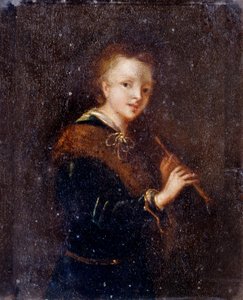 Frau mit Flöte
