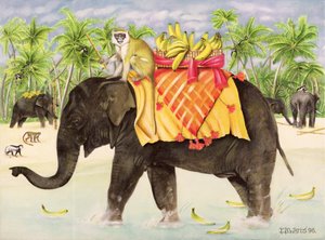 Elefanten mit Bananen, 1998