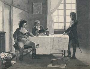Bonaparte, Turreau und Volney in Nizza 1793, 1896 von E.G.H. Del