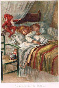 Ole-Luk-Oie in einer Ausgabe von Märchen von Hans Christian Andersen, ca. 1900