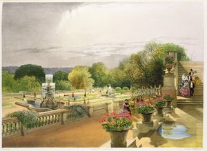 Das Parterre, Harewood House bei Leeds, veröffentlicht von Thomas McLean