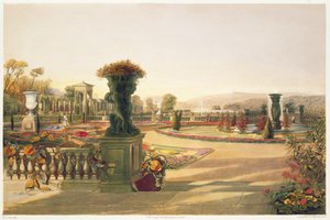 Der Parterre, Trentham Hall Gardens, veröffentlicht von Thomas McLean