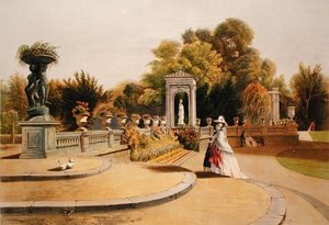 Die Terrasse, Trentham Hall Gardens, aus 