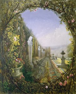 Das Spalierfenster, Trentham Hall Gardens, aus 