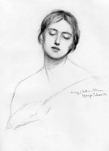 Studie eines Frauenkopfes, 1896-1898 von E. Borough Johnson
