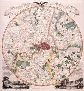 Karte von London, 1798