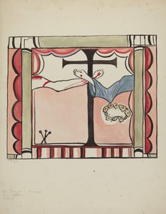 Detail des Hauptaltars in der Sanctuario-Kirche, Chimayo, 1935-1942