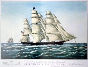 Klipperschiff Flying Cloud, 1851-1907 von E Brown Jr