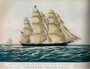 Clipper-Schiff: Flying Cloud, 1852